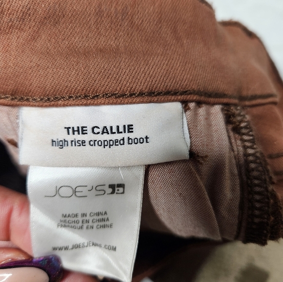 Joe's The Callie Coated High Rise Bootcut Jeans SZ 23 - Picture 5 of 7